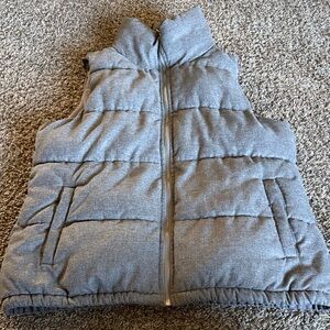 Old Navy Heather Gray Fleece Vest